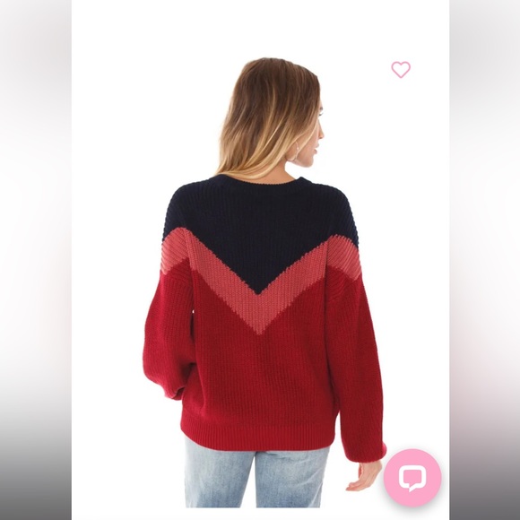 chevron front sweater by 1. State from Revolve - Picture 3 of 6